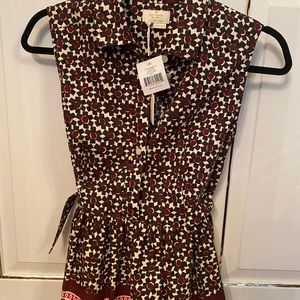 NWT Adorable Kate Spade peplum top